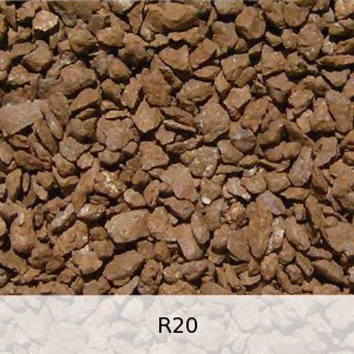 R20 - Diabas Schotter starke Rostpatina -  Spur TT